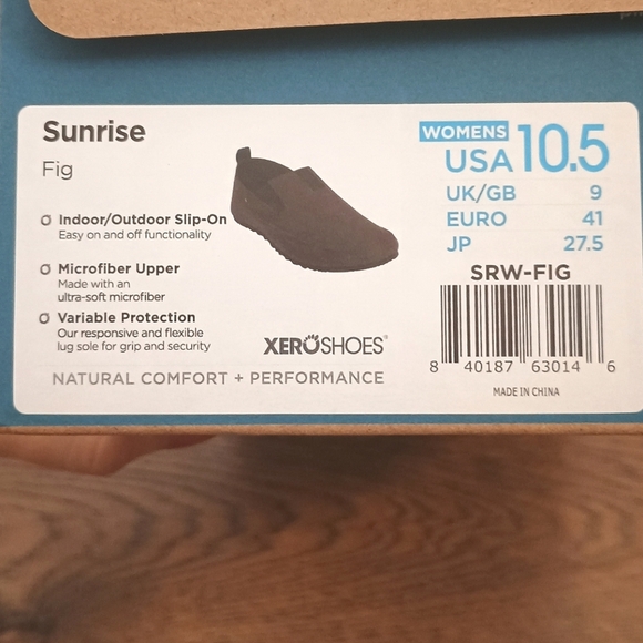 NWT Zero Shoes Sunrise Fig Slip-On Barefoot Shoes Size 10.5 - Picture 5 of 15